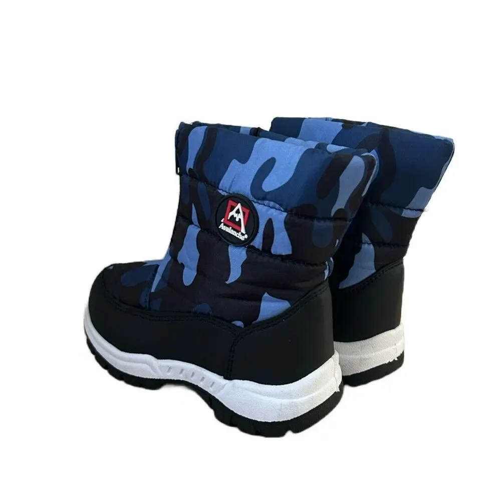 Avalanche Toddler Unisex Snow Boots Child Winter Boots Blue Camo Size 9 New‎